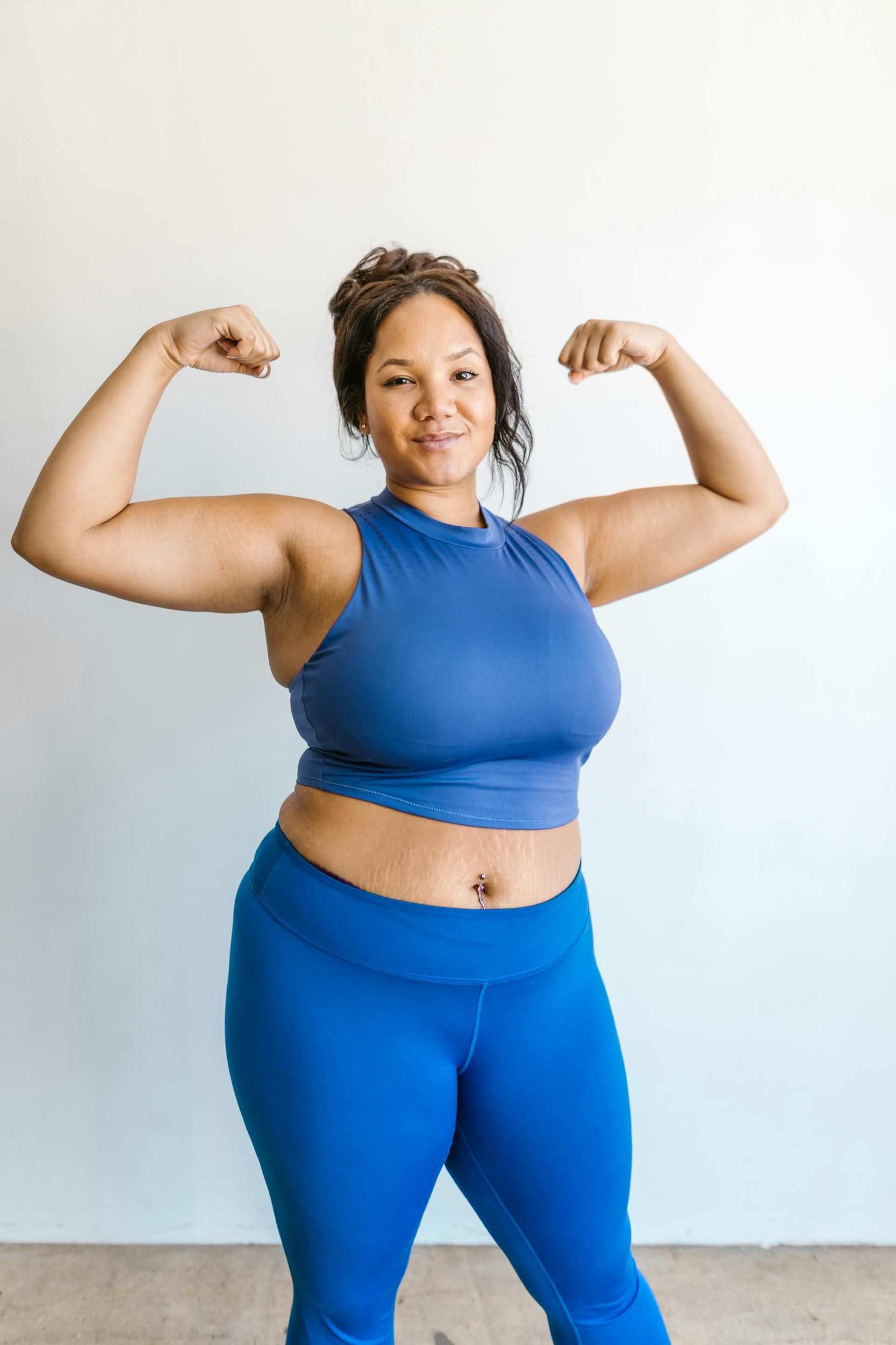 Woman feeling empowered